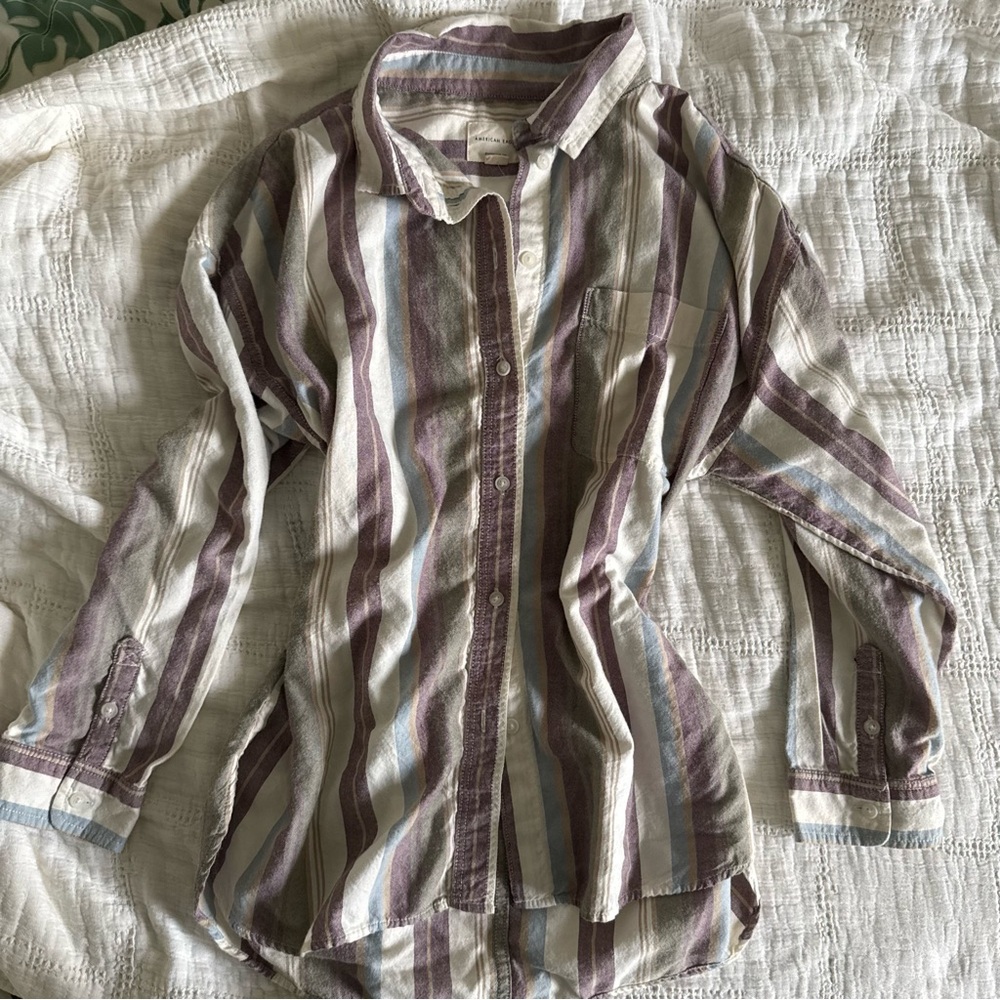 American Eagle Outfitters Multicolor Striped Shirt